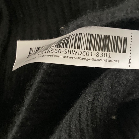 Quince Mongolian Cropped Cashmere Oversized Boyfriend Cardigan Sweater XS - Picture 9 of 9